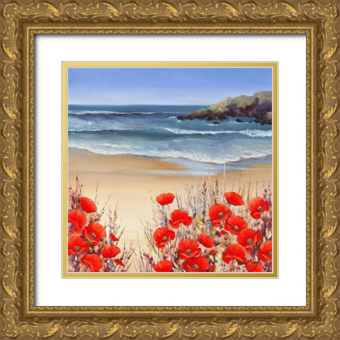 Secret Cove Gold Ornate Wood Framed Art Print with Double Matting by Mayes, Hilary