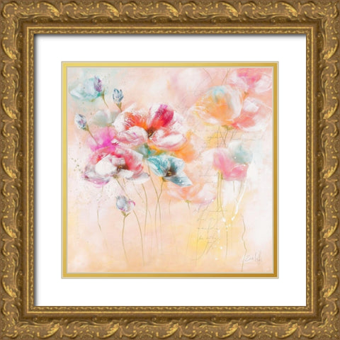 Le jardin d Amelie II Gold Ornate Wood Framed Art Print with Double Matting by Zacher-Finet, Isabelle
