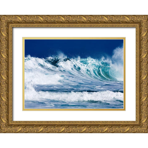 North Shore Gold Ornate Wood Framed Art Print with Double Matting by Westfield, Wim