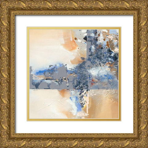 Mineral II Gold Ornate Wood Framed Art Print with Double Matting by Ball, Veronique