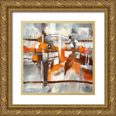 Transfert d emotion I Gold Ornate Wood Framed Art Print with Double Matting by Jadis