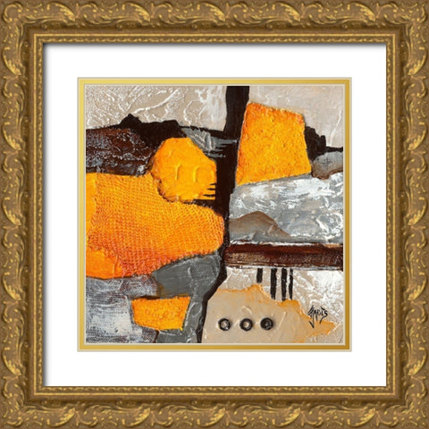 Transfert d emotion II Gold Ornate Wood Framed Art Print with Double Matting by Jadis