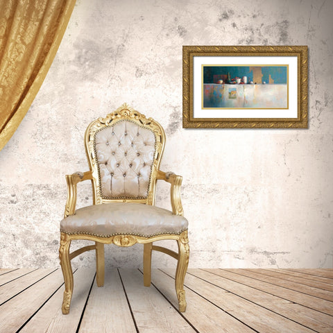 No Title III Gold Ornate Wood Framed Art Print with Double Matting by Dijkstra, Evert