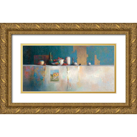 No Title III Gold Ornate Wood Framed Art Print with Double Matting by Dijkstra, Evert