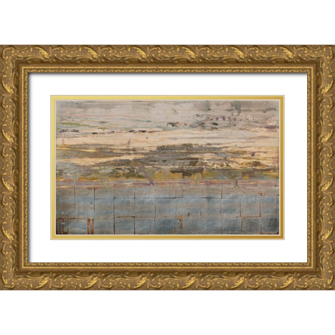 oresund Gold Ornate Wood Framed Art Print with Double Matting by Richter-Armgart, Rose