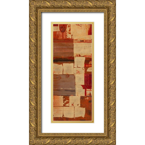 Lark Gold Ornate Wood Framed Art Print with Double Matting by Richter-Armgart, Rose
