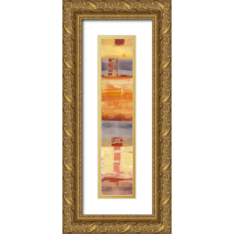 Morgana Gold Ornate Wood Framed Art Print with Double Matting by Richter-Armgart, Rose