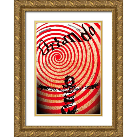 Orlando Gold Ornate Wood Framed Art Print with Double Matting by Geissbuhler, K. Domenic