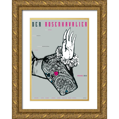 Der Rosenkavalier Gold Ornate Wood Framed Art Print with Double Matting by Geissbuhler, K. Domenic