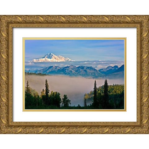 Alaska 13 Gold Ornate Wood Framed Art Print with Double Matting by Ernemann, Lothar