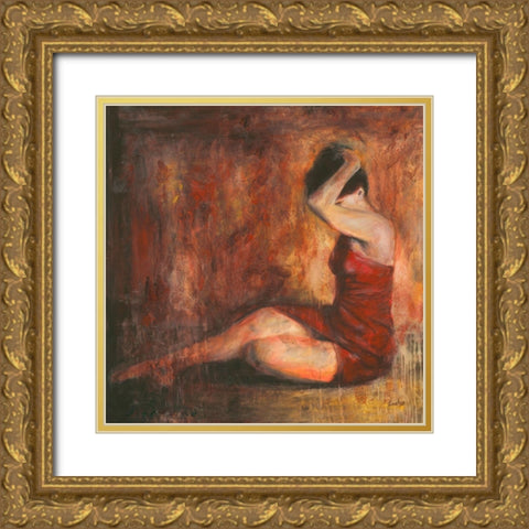 Tollerante Gold Ornate Wood Framed Art Print with Double Matting by van den Bogerd, Escha