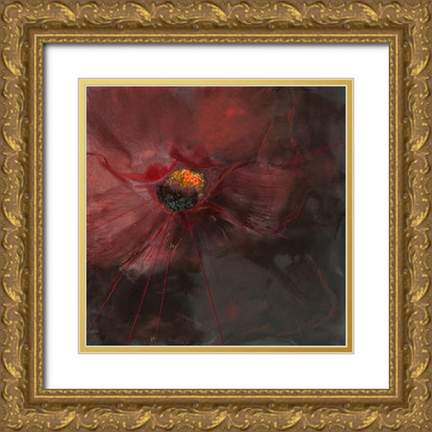 Deuil eclatant Gold Ornate Wood Framed Art Print with Double Matting by Naudin, Genevieve