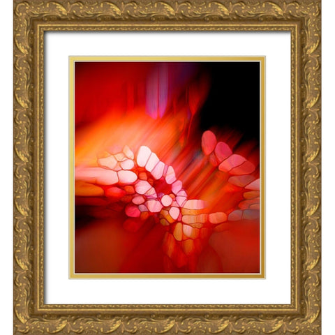 Expression in Rot Gold Ornate Wood Framed Art Print with Double Matting by Schmidt, Renate M.