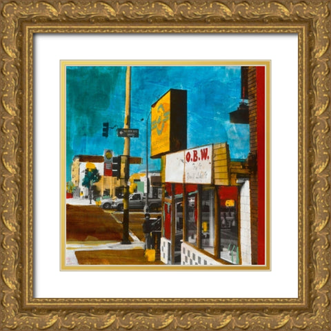 OBW Gold Ornate Wood Framed Art Print with Double Matting by Olukman, Ayline