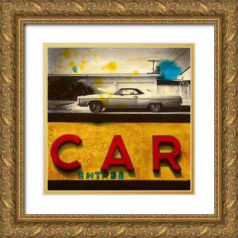 Car-Entree Gold Ornate Wood Framed Art Print with Double Matting by Olukman, Ayline