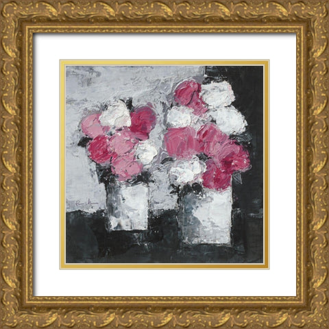 Rencontre Gold Ornate Wood Framed Art Print with Double Matting by Persillon, Francoise