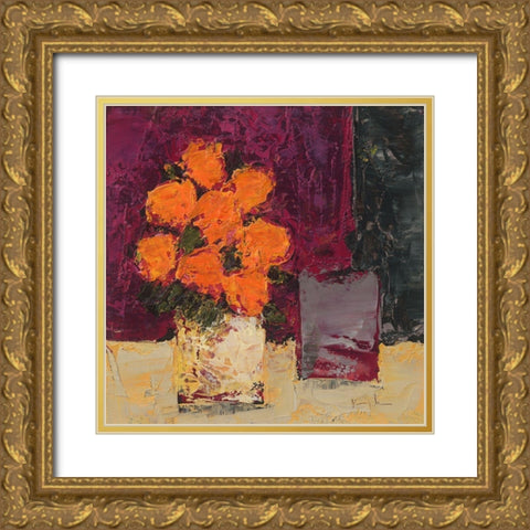 Passion Gold Ornate Wood Framed Art Print with Double Matting by Persillon, Francoise