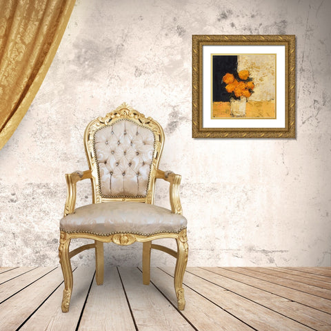 Tendresse Gold Ornate Wood Framed Art Print with Double Matting by Persillon, Francoise