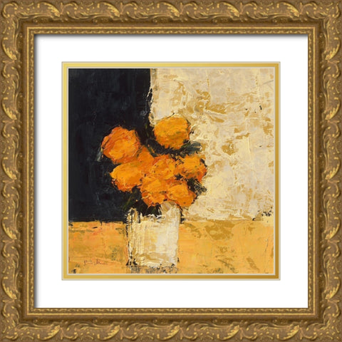 Tendresse Gold Ornate Wood Framed Art Print with Double Matting by Persillon, Francoise