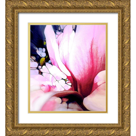 Magnolie Gold Ornate Wood Framed Art Print with Double Matting by Schmidt, Renate M.