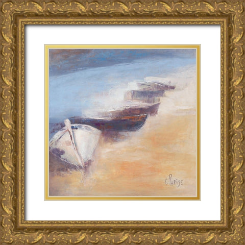 Rivage Corse II Gold Ornate Wood Framed Art Print with Double Matting by Parise, Chantal