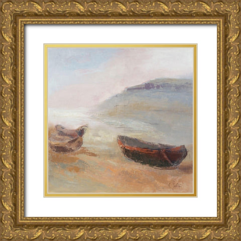 Rivage Corse III Gold Ornate Wood Framed Art Print with Double Matting by Parise, Chantal