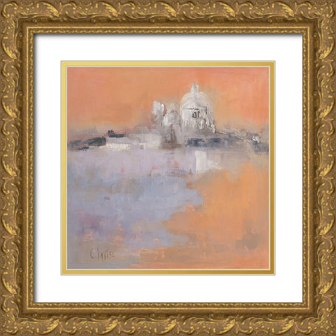 Venise III Gold Ornate Wood Framed Art Print with Double Matting by Parise, Chantal