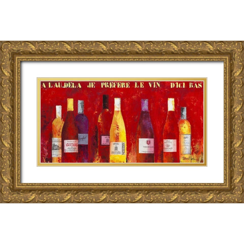 Selection de ma cave II Gold Ornate Wood Framed Art Print with Double Matting by Persillon, Francoise