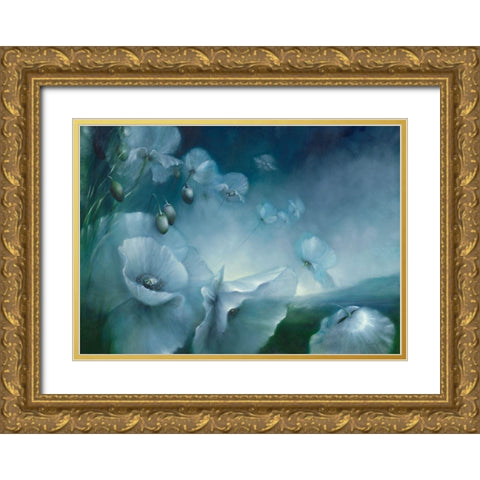 Touch the Sky Gold Ornate Wood Framed Art Print with Double Matting by Schmucker, Annette