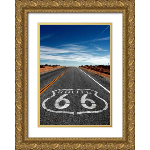 On the Road Again Gold Ornate Wood Framed Art Print with Double Matting by Terrible, Aurelien