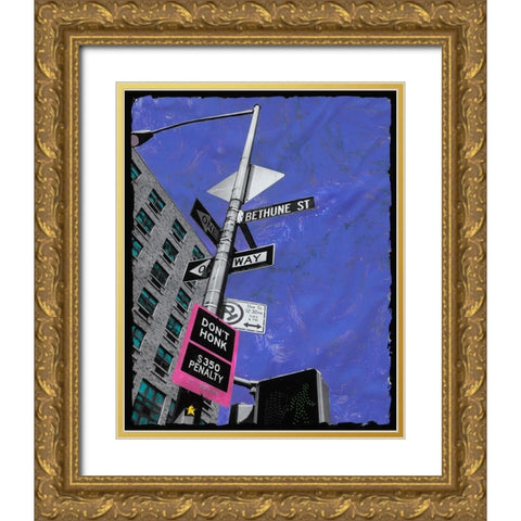 Don t Honk Gold Ornate Wood Framed Art Print with Double Matting by Simonutti, Riccardo