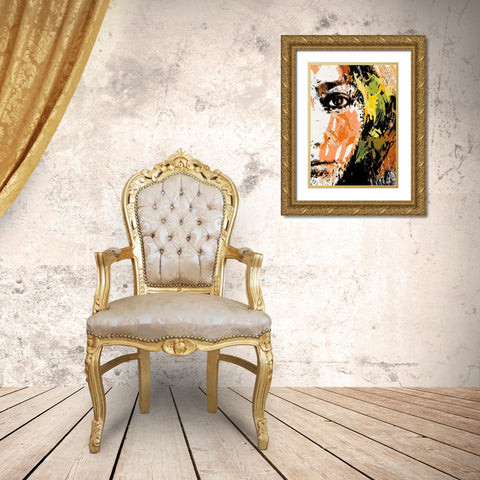 Un autre regard Gold Ornate Wood Framed Art Print with Double Matting by Vinet, Yannick