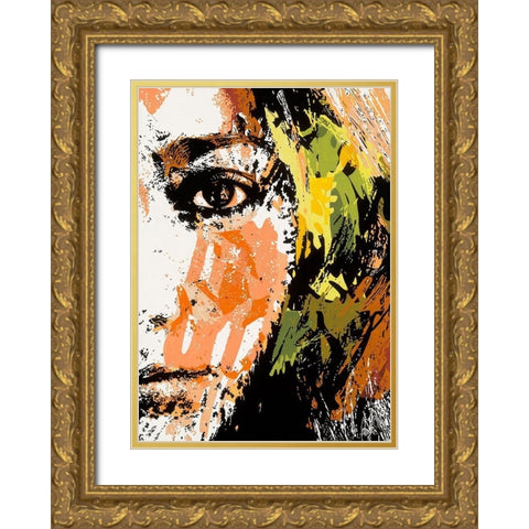 Un autre regard Gold Ornate Wood Framed Art Print with Double Matting by Vinet, Yannick