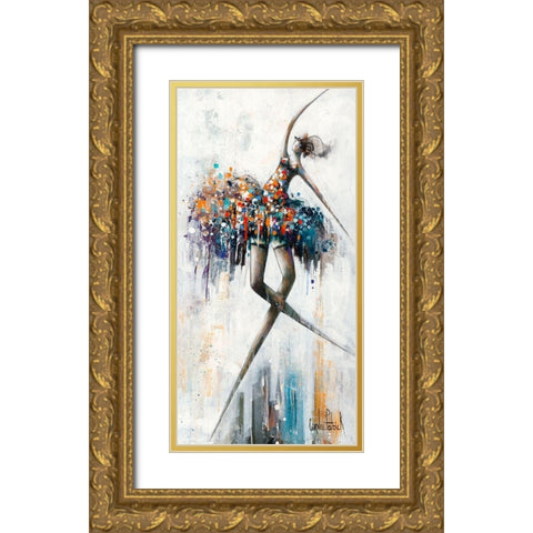 Jazzy and Glamour Gold Ornate Wood Framed Art Print with Double Matting by Cornee, Patrick