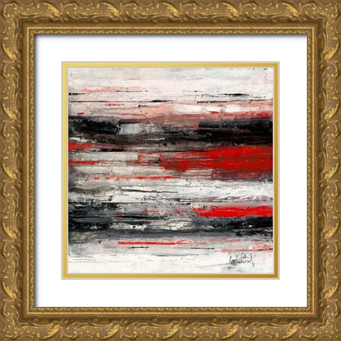 Abstrakt I Gold Ornate Wood Framed Art Print with Double Matting by Cornee, Patrick