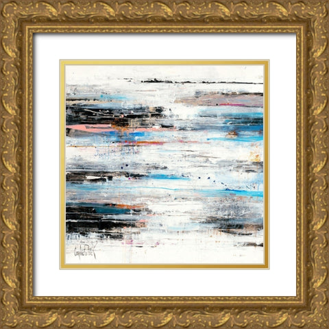 Abstrakt II Gold Ornate Wood Framed Art Print with Double Matting by Cornee, Patrick