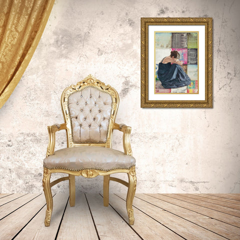 Classic 33 Gold Ornate Wood Framed Art Print with Double Matting by Defontenay, Elodie