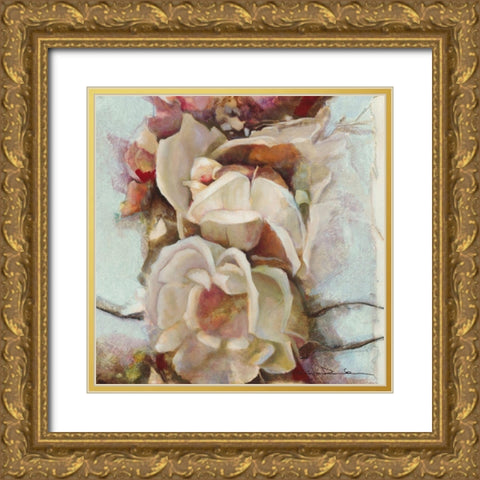 Exuberance de printemps I Gold Ornate Wood Framed Art Print with Double Matting by Amrhein, Elvira
