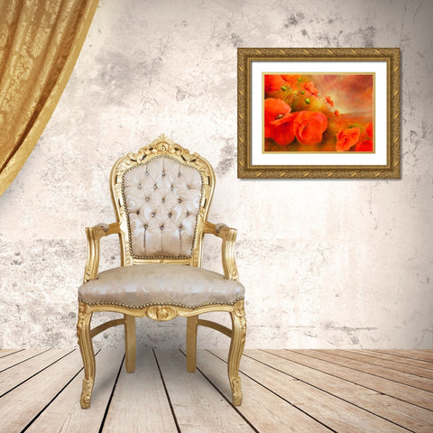 Im Abendlicht Gold Ornate Wood Framed Art Print with Double Matting by Schmucker, Annette