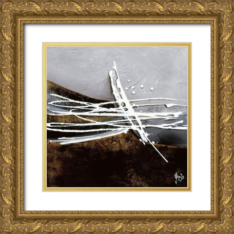 Musique II Gold Ornate Wood Framed Art Print with Double Matting by Jadis