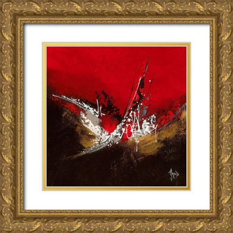 Energie musicale II Gold Ornate Wood Framed Art Print with Double Matting by Jadis