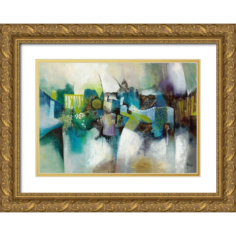 Royale Gold Ornate Wood Framed Art Print with Double Matting by Jadis