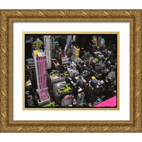 Color Side of the Force Gold Ornate Wood Framed Art Print with Double Matting by Simonutti, Riccardo