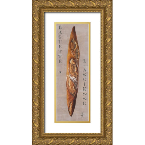 Baguette a l ancienne Gold Ornate Wood Framed Art Print with Double Matting by Defontenay, Elodie