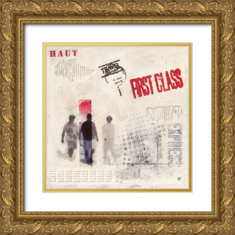 Regard Gold Ornate Wood Framed Art Print with Double Matting by Ducret, Patrice