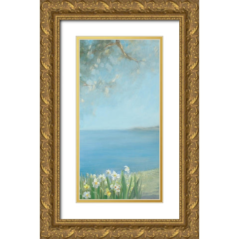 Isola Bella I Gold Ornate Wood Framed Art Print with Double Matting by Vernageau, Sylvie