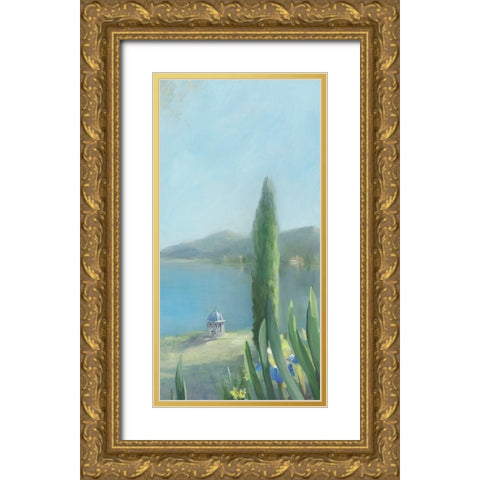 Isola Bella II Gold Ornate Wood Framed Art Print with Double Matting by Vernageau, Sylvie