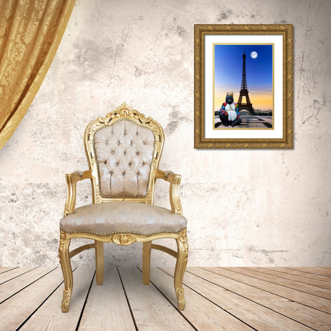 The King of Tower Gold Ornate Wood Framed Art Print with Double Matting by Candon, Frederick