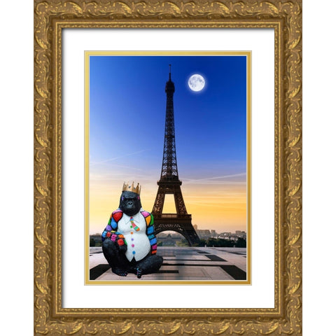 The King of Tower Gold Ornate Wood Framed Art Print with Double Matting by Candon, Frederick