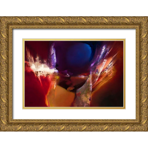 De Over Winning Gold Ornate Wood Framed Art Print with Double Matting by ARVEE